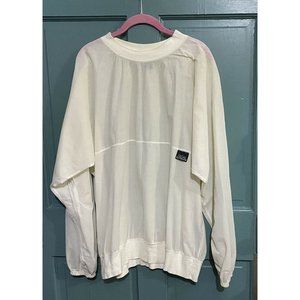 Vintage Men's Athletic Shirt Gates Overshirt size Medium White Mesh made in USA